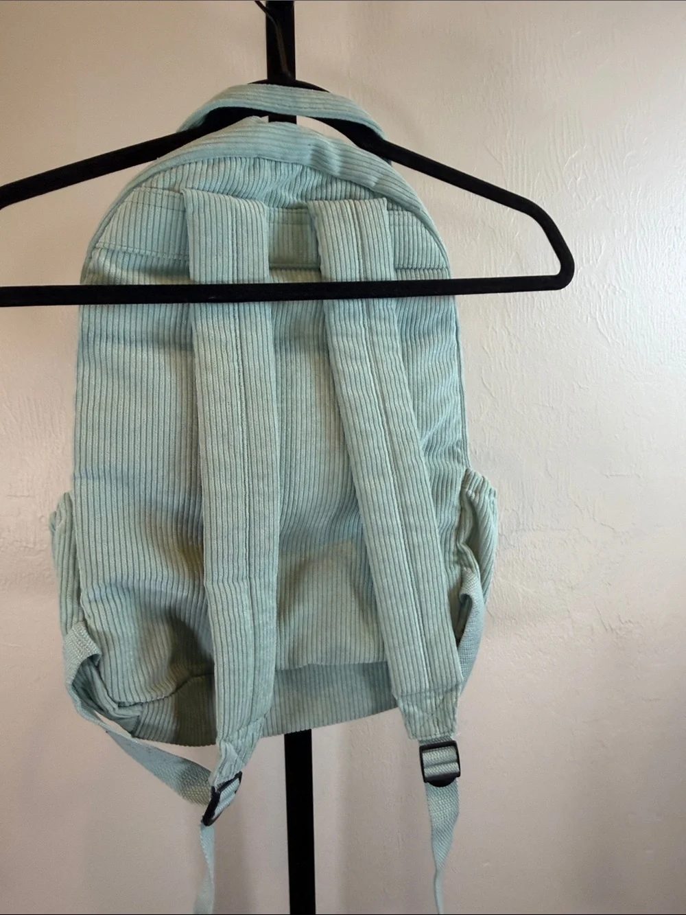 Light Aqua Corduroy Backpack